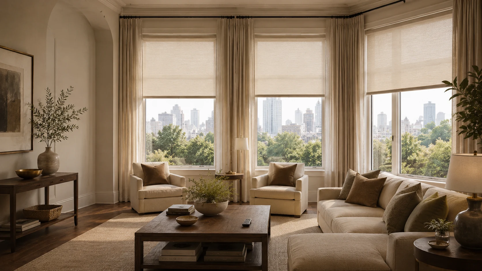 Roller and solar shades